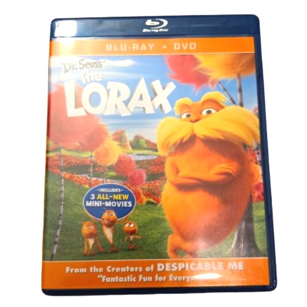 The Lorax Blu-ray + DVD (2012) Dr. Seuss Animated Movie Family